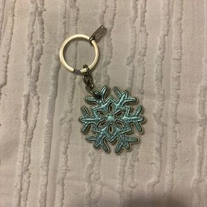 Coach Snowflake Keychain